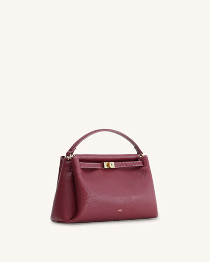 Carmen Top Handle Bag - Burgundy | JW PEI
