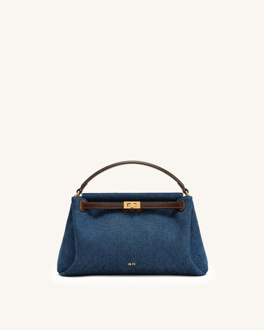Carmen Top Handle Bag - Blue Denim | JW PEI