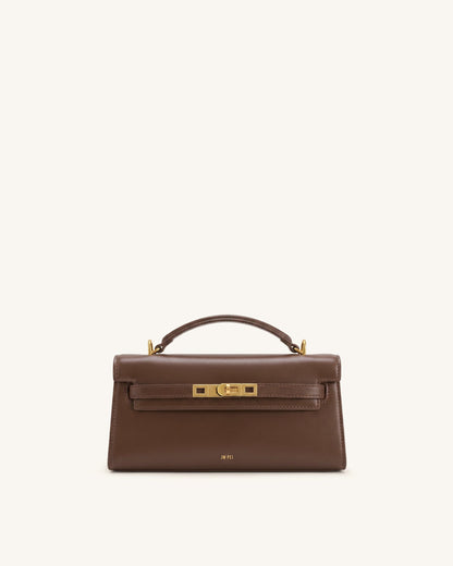 Noor Top Handle Bag - Amber Brown | JW PEI