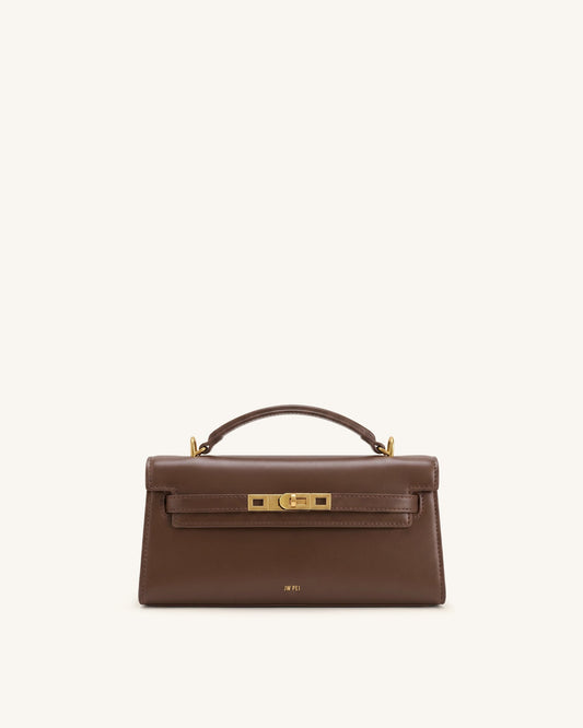 Noor Top Handle Bag - Amber Brown | JW PEI