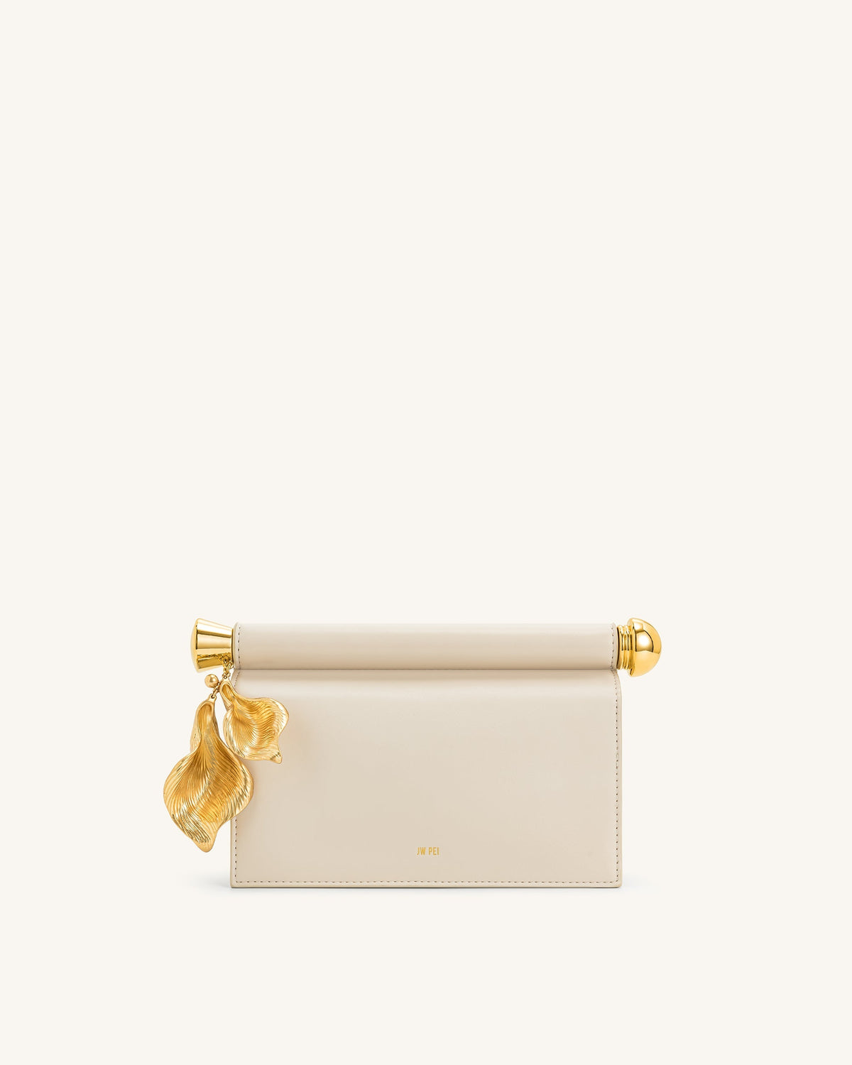 Holly Metal Pendant Embellished Clutch - White | JW PEI