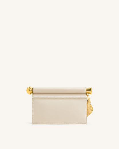 Holly Metal Pendant Embellished Clutch - White | JW PEI