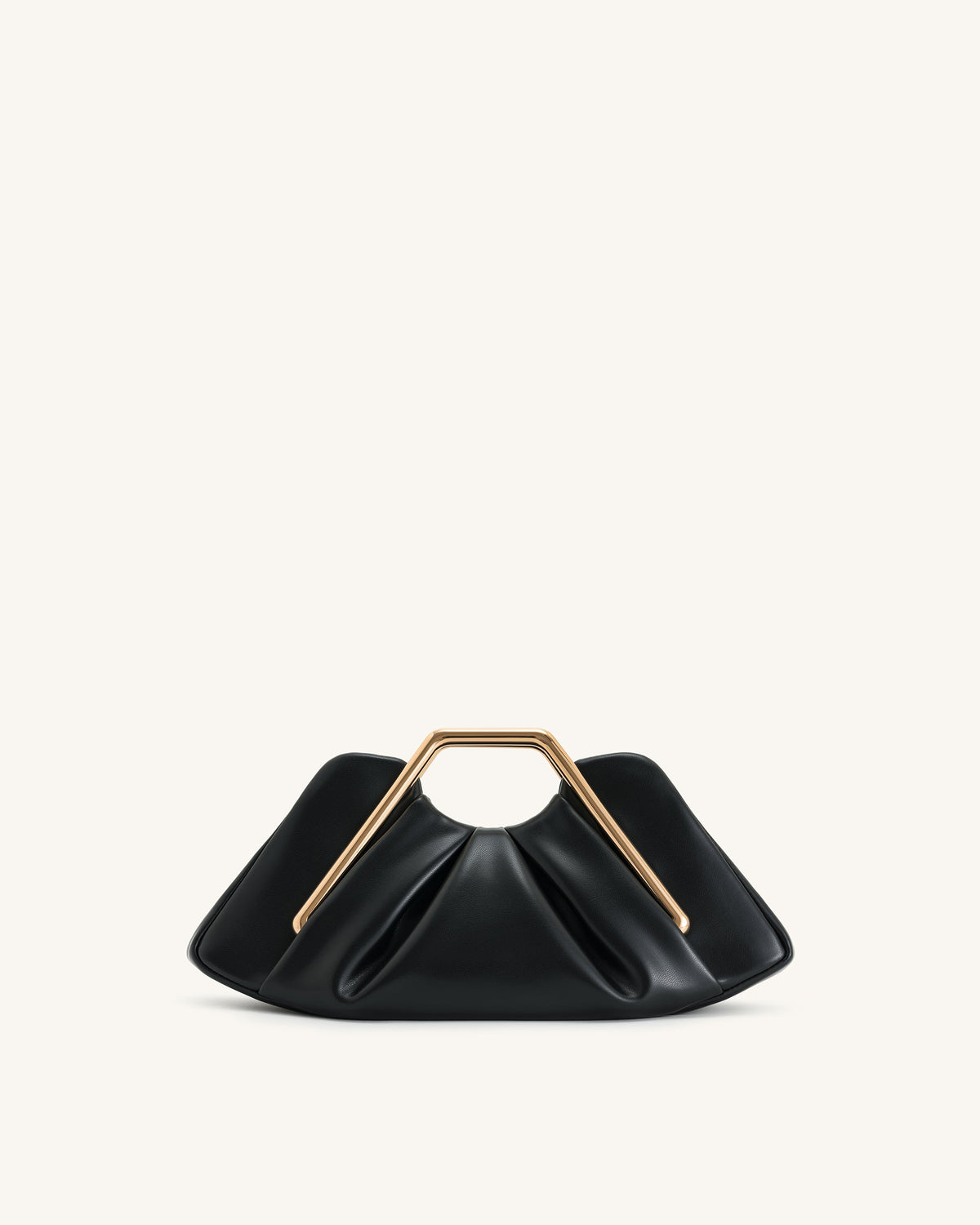 Lila Metal Frame Clutch - Black | JW PEI