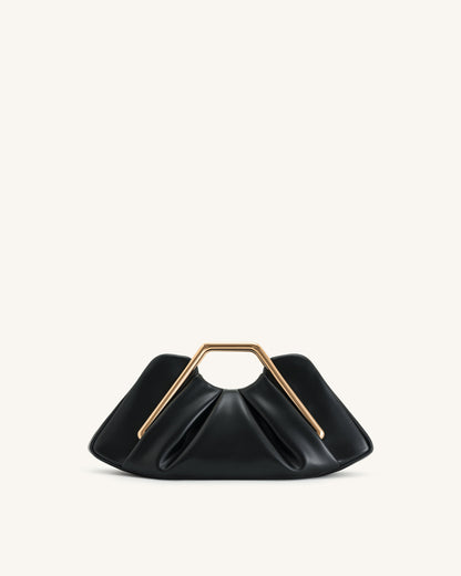 Lila Metal Frame Clutch - Black | JW PEI