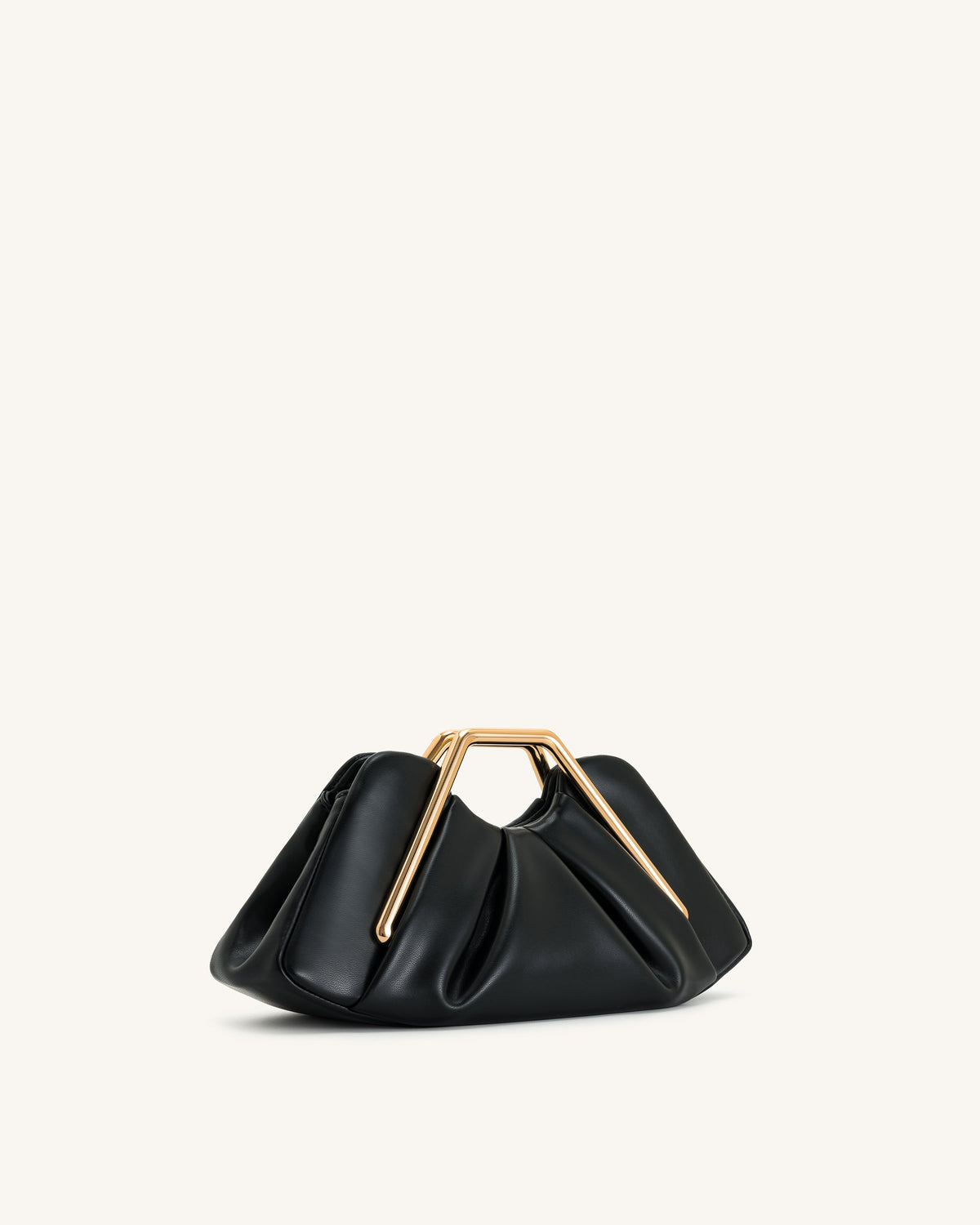 Lila Metal Frame Clutch - Black | JW PEI