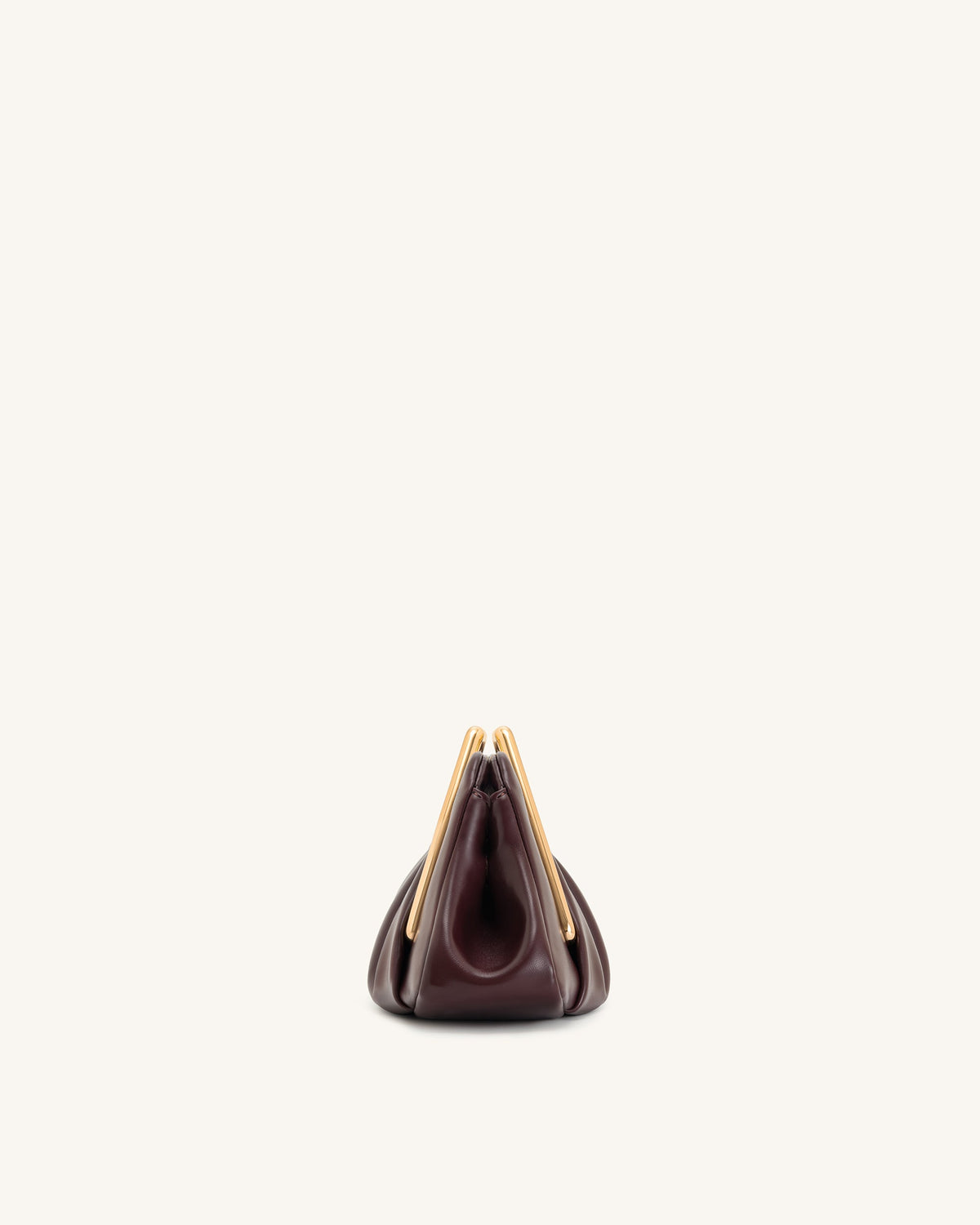 Lila Metal Frame Clutch - Burgundy | JW PEI
