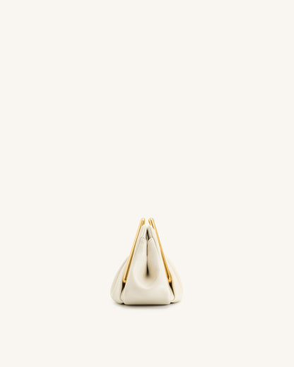 Lila Metal Frame Clutch - Ivory | JW PEI