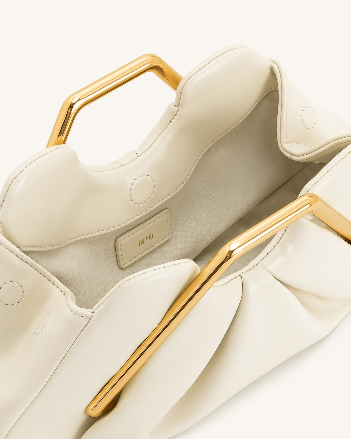 Lila Metal Frame Clutch - Ivory | JW PEI