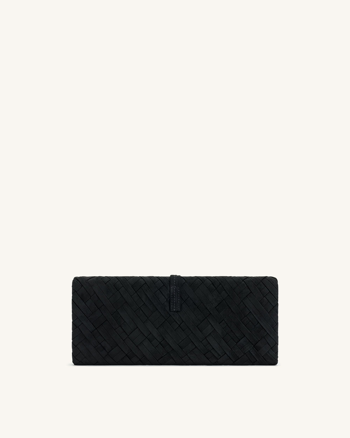 Zaria Woven Clutch - Black | JW PEI