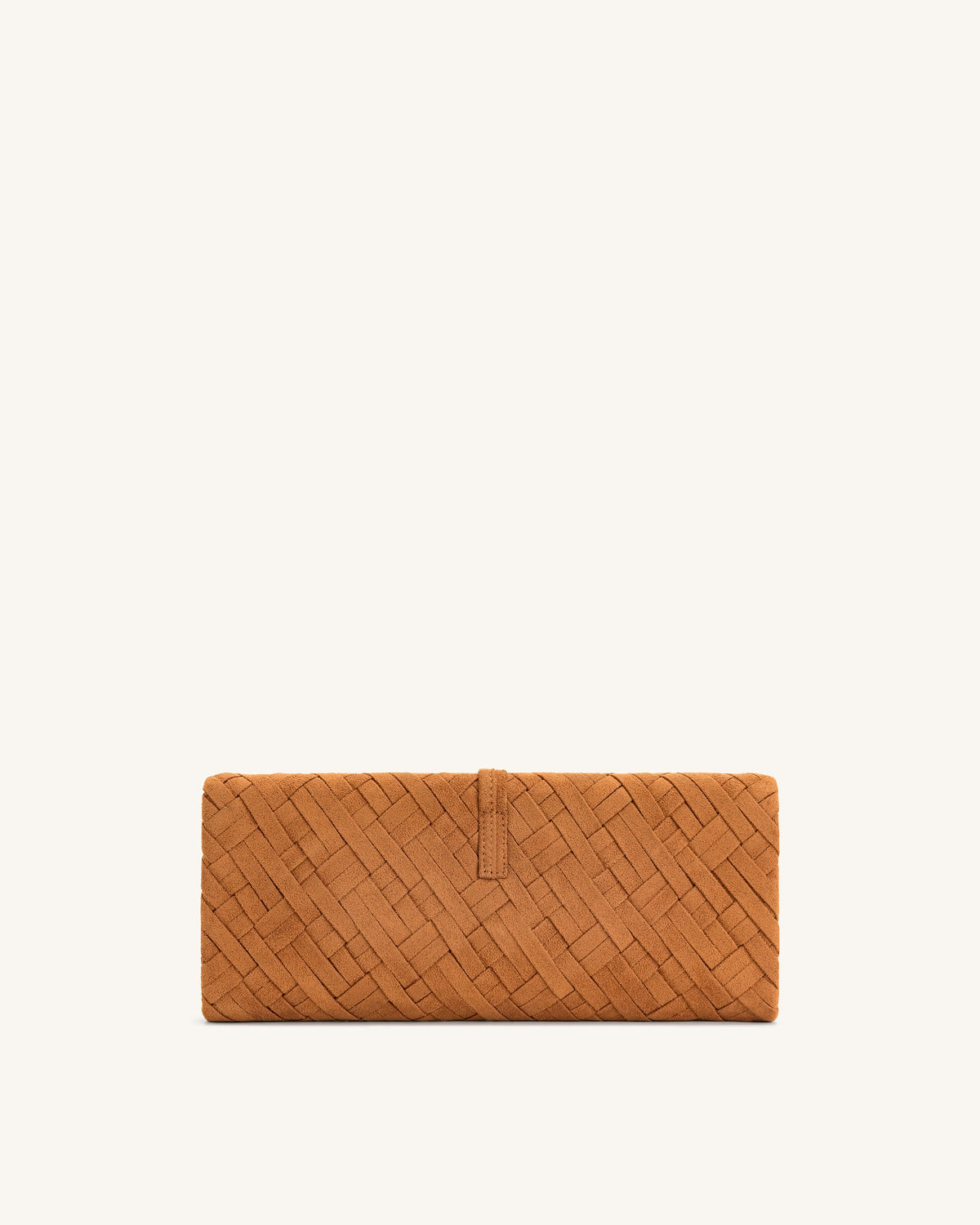 Zaria Woven Clutch - Brown | JW PEI