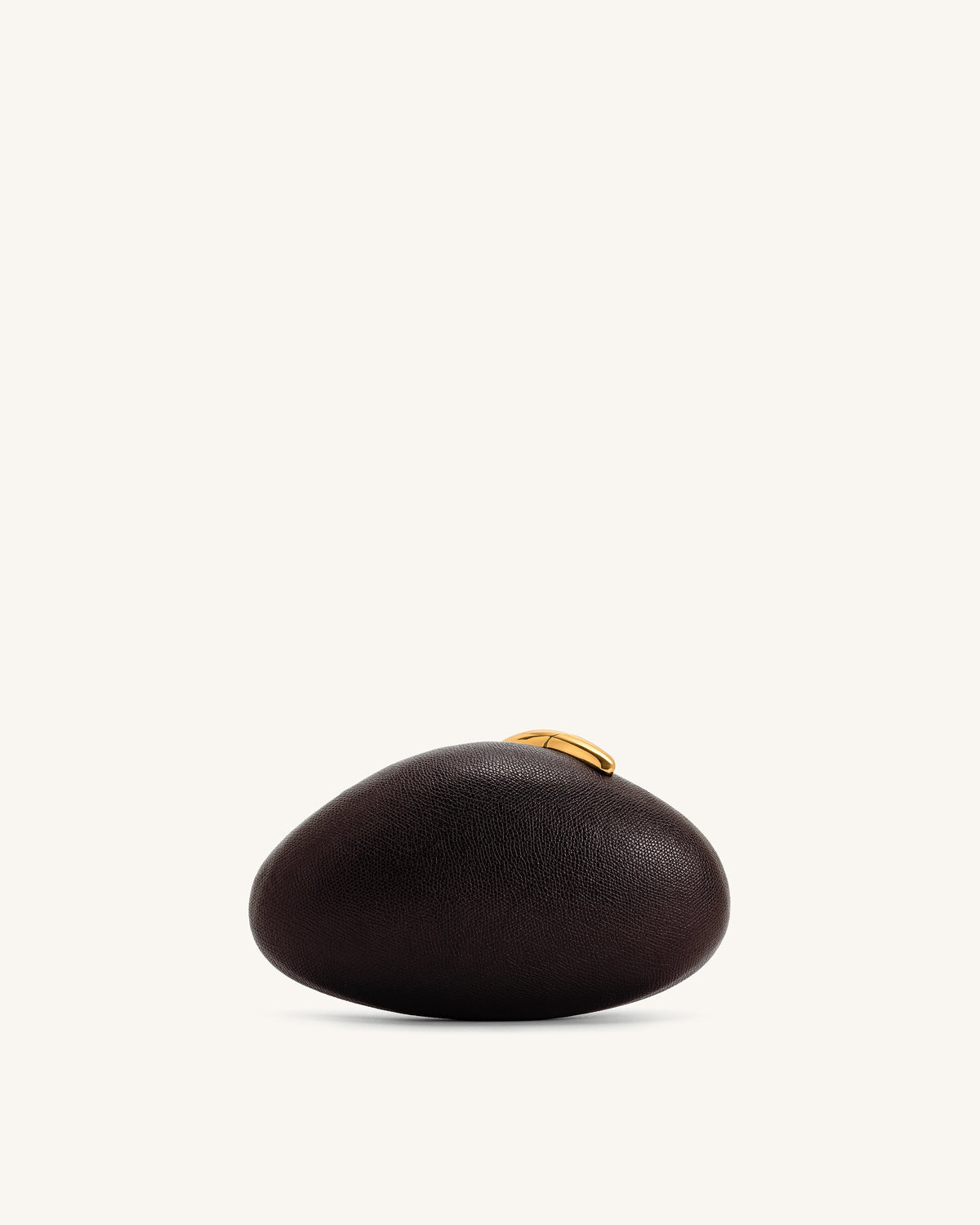 Kaya Irregular Oval Clutch - Dark Brown | JW PEI