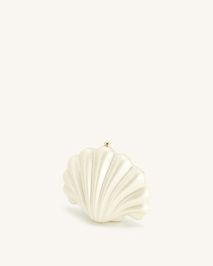 Maisie Shell Clutch - Ivory | JW PEI
