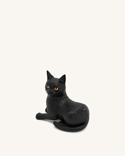 Hedy Black Cat Clutch - Black | JW PEI
