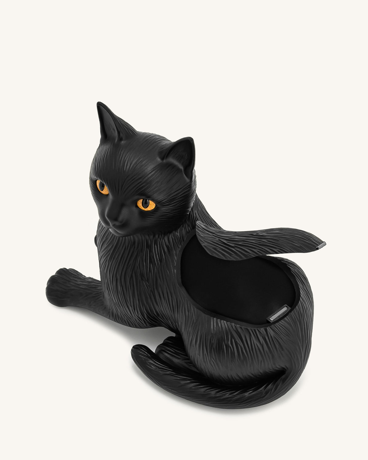 Hedy Black Cat Clutch - Black | JW PEI