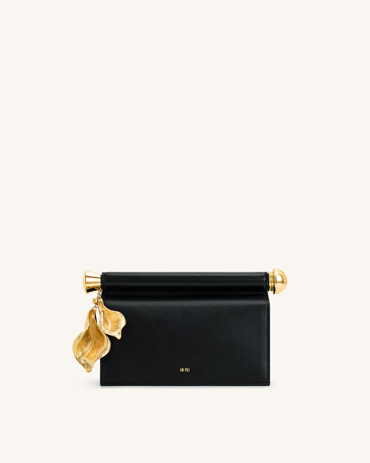 Holly Metal Pendant Embellished Clutch - Black | JW PEI