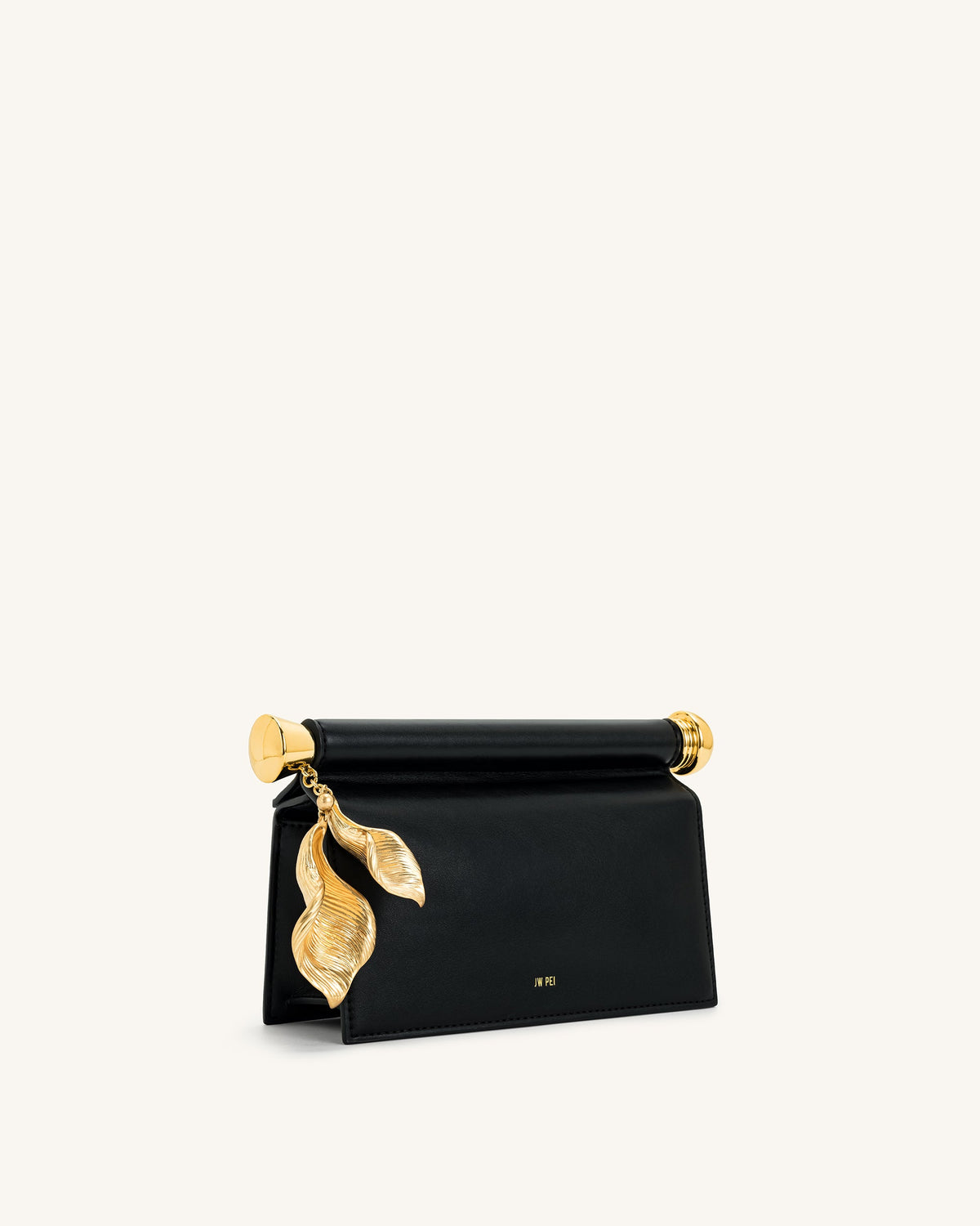 Holly Metal Pendant Embellished Clutch - Black | JW PEI