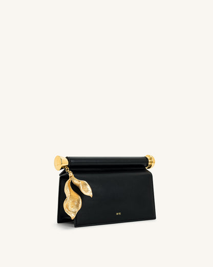 Holly Metal Pendant Embellished Clutch - Black | JW PEI