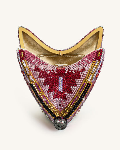 Paisley Crystal Butterfly Clutch - Multicolor | JW PEI