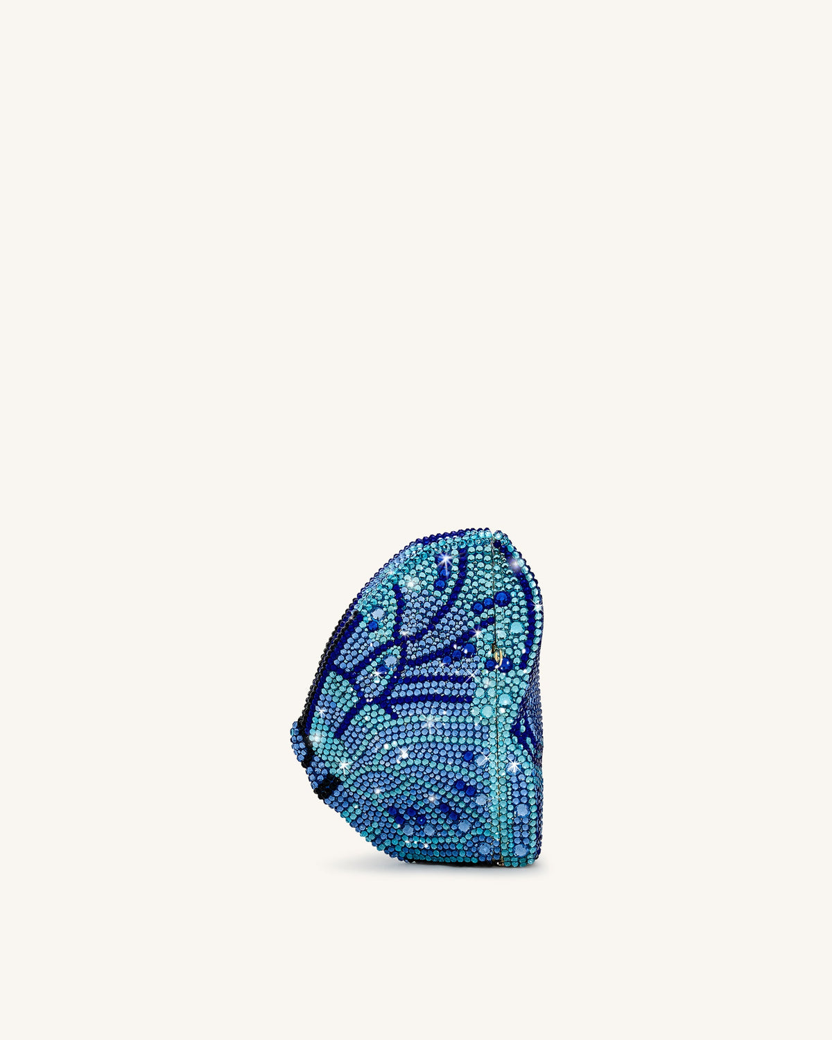 Paisley Crystal Butterfly Clutch - Blue | JW PEI