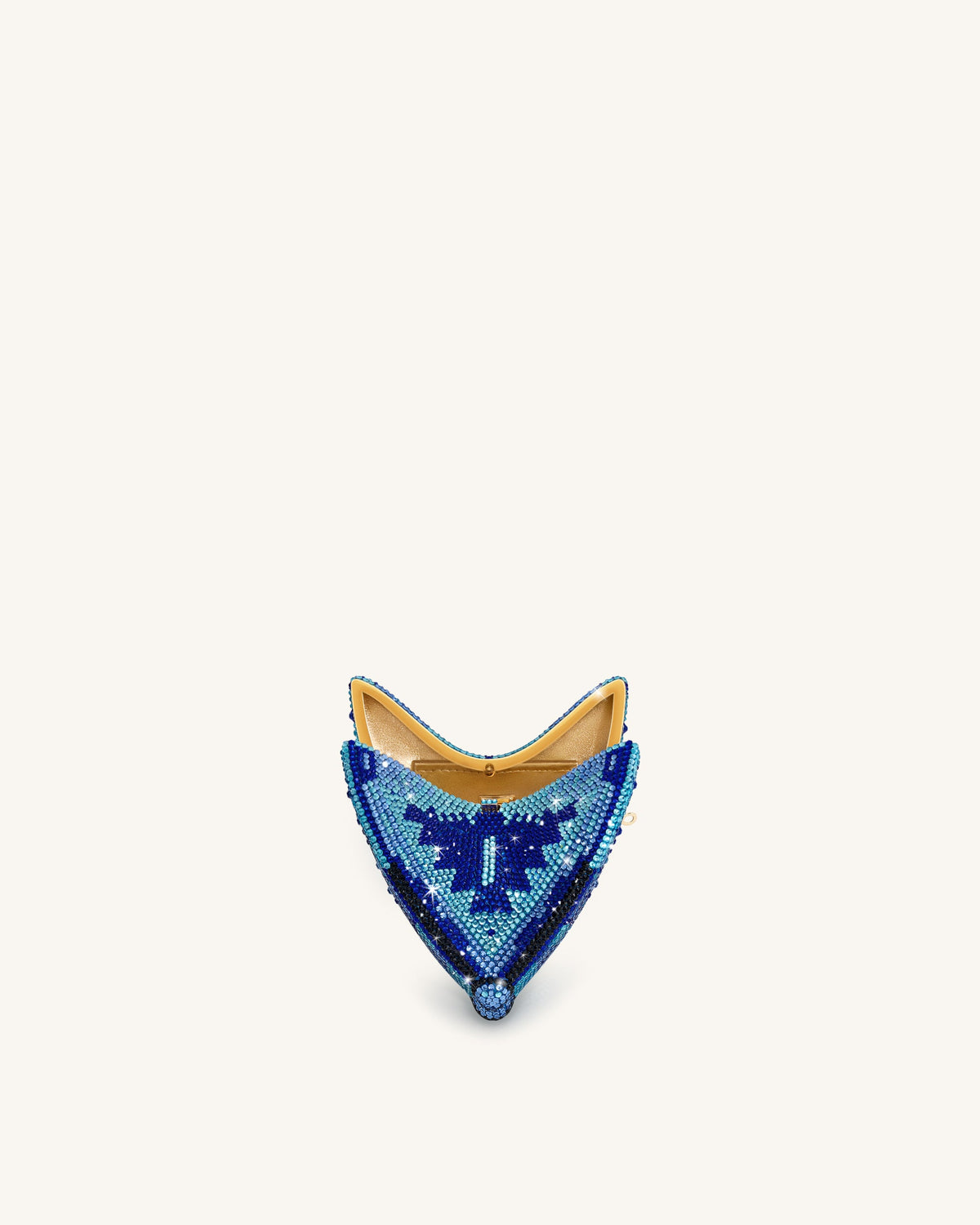 Paisley Crystal Butterfly Clutch - Blue | JW PEI