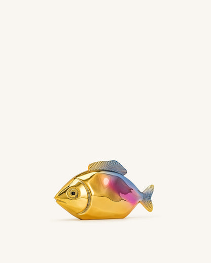 Fish Shaped Clutch - Gold/Blue | JW PEI
