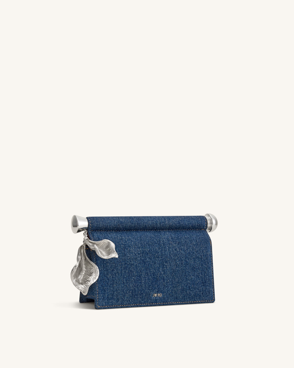 Holly Metal Pendant Embellished Clutch - Blue Denim | JW PEI