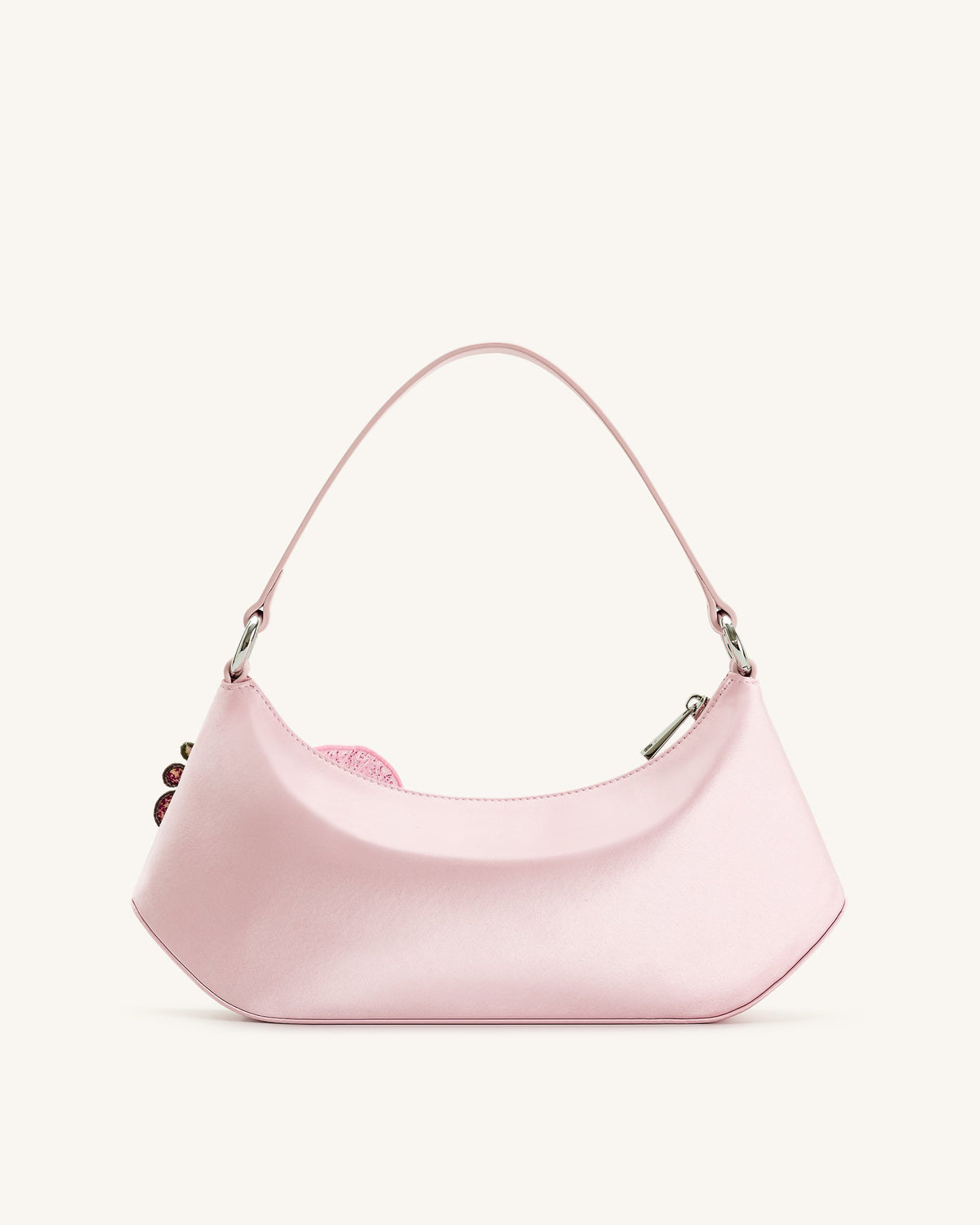 Lily Orchid Embroidered Shoulder Bag - Pink | JW PEI