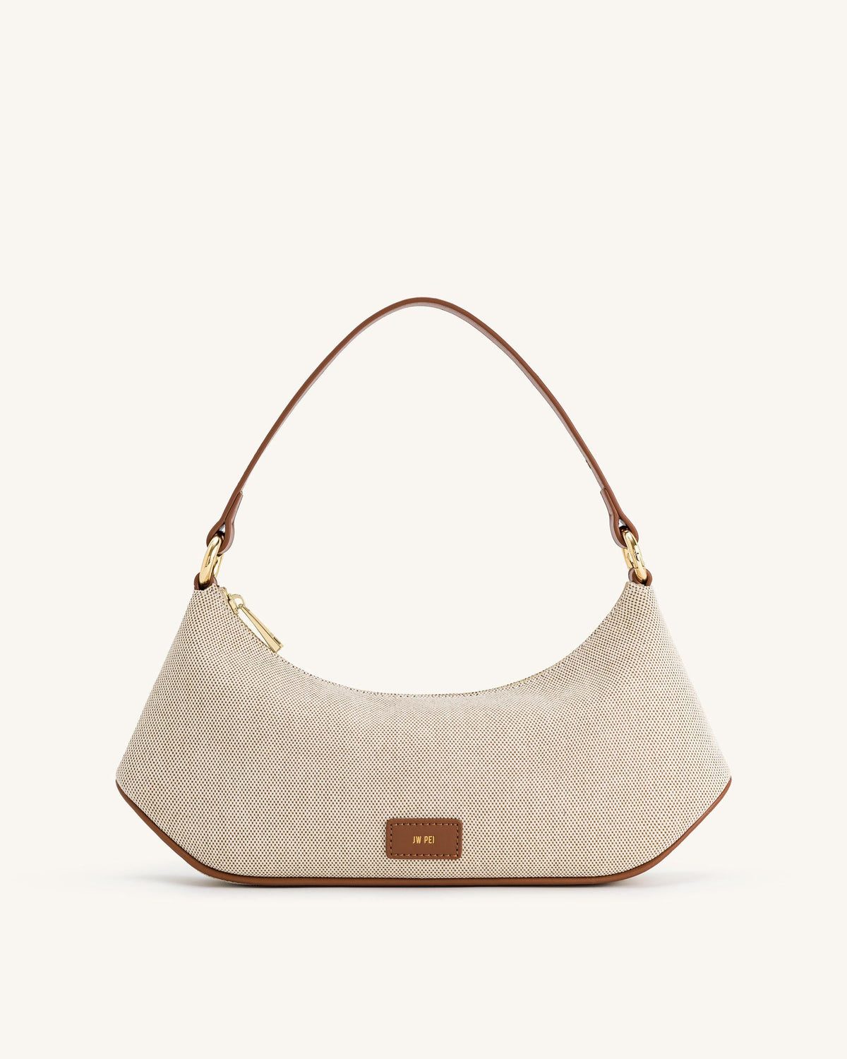 Lily Shoulder Bag - Brown Canvas | JW PEI