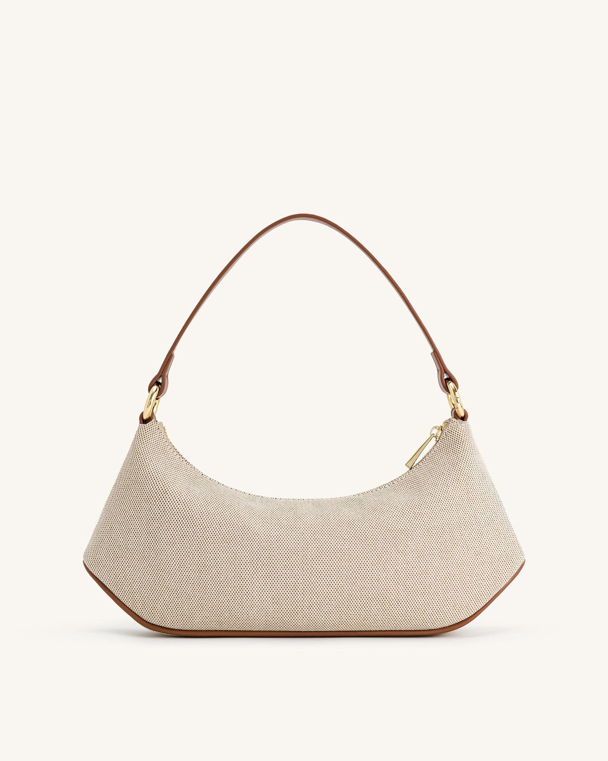 Lily Shoulder Bag - Brown Canvas | JW PEI