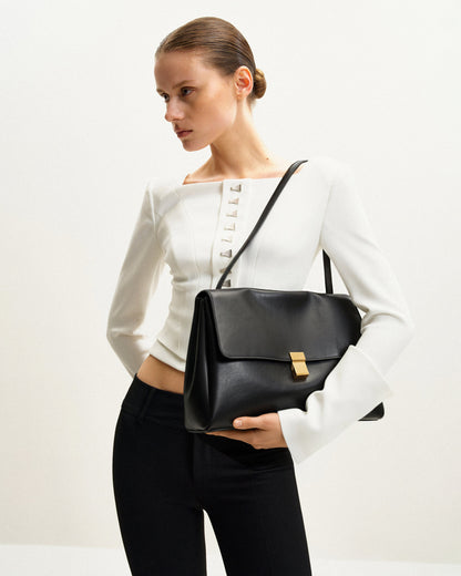 Hilary Shoulder Bag - Black | JW PEI