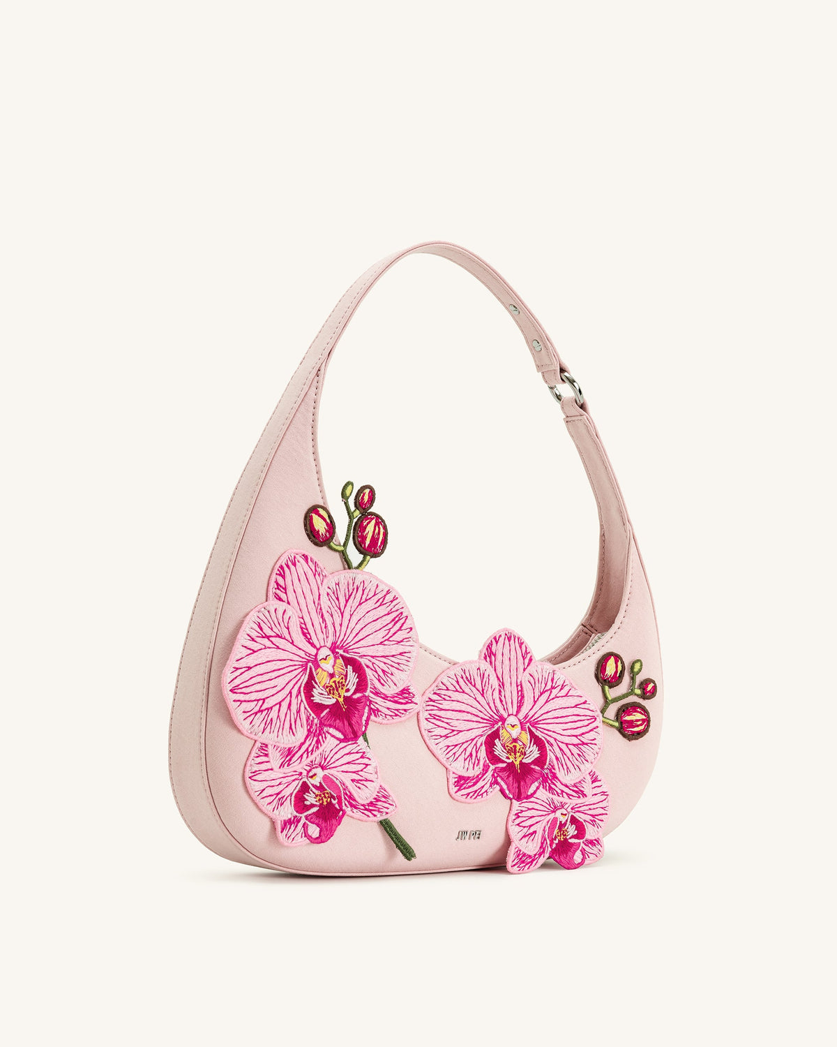 Harlee Orchid Embroidered Shoulder Bag - Pink | JW PEI