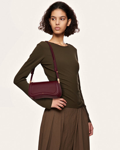 Joy Shoulder Bag - Deep Claret | JW PEI