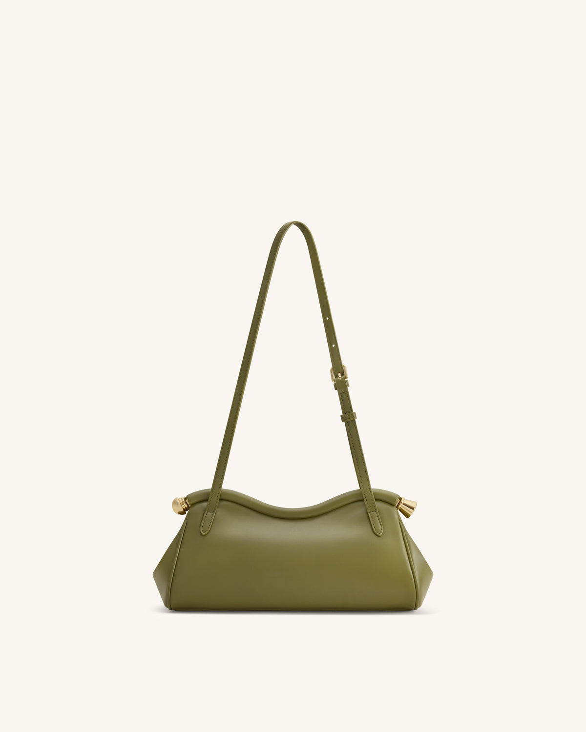 Naomi Curved Shoulder Bag - Olive Green | JW PEI