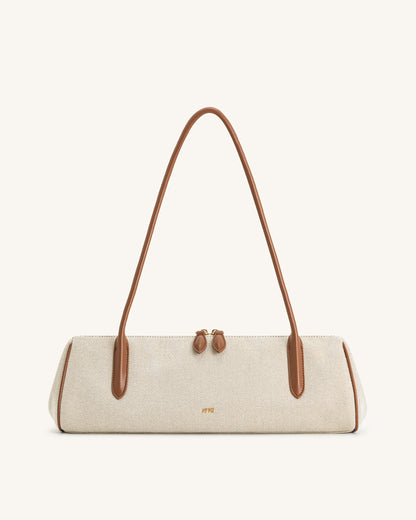 Nova Shoulder Bag - Brown Canvas | JW PEI