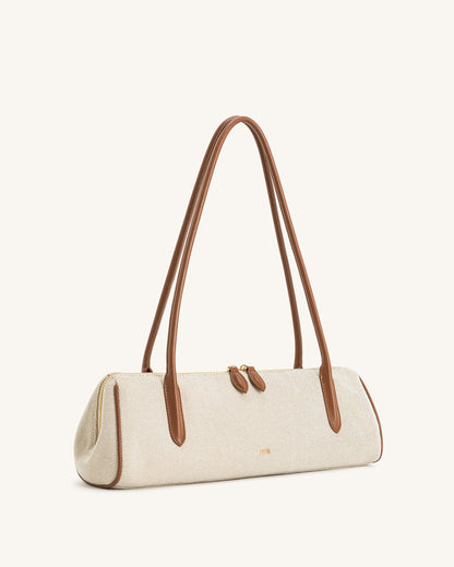 Nova Shoulder Bag - Brown Canvas | JW PEI