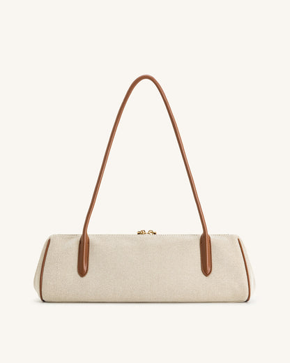 Nova Shoulder Bag - Brown Canvas | JW PEI