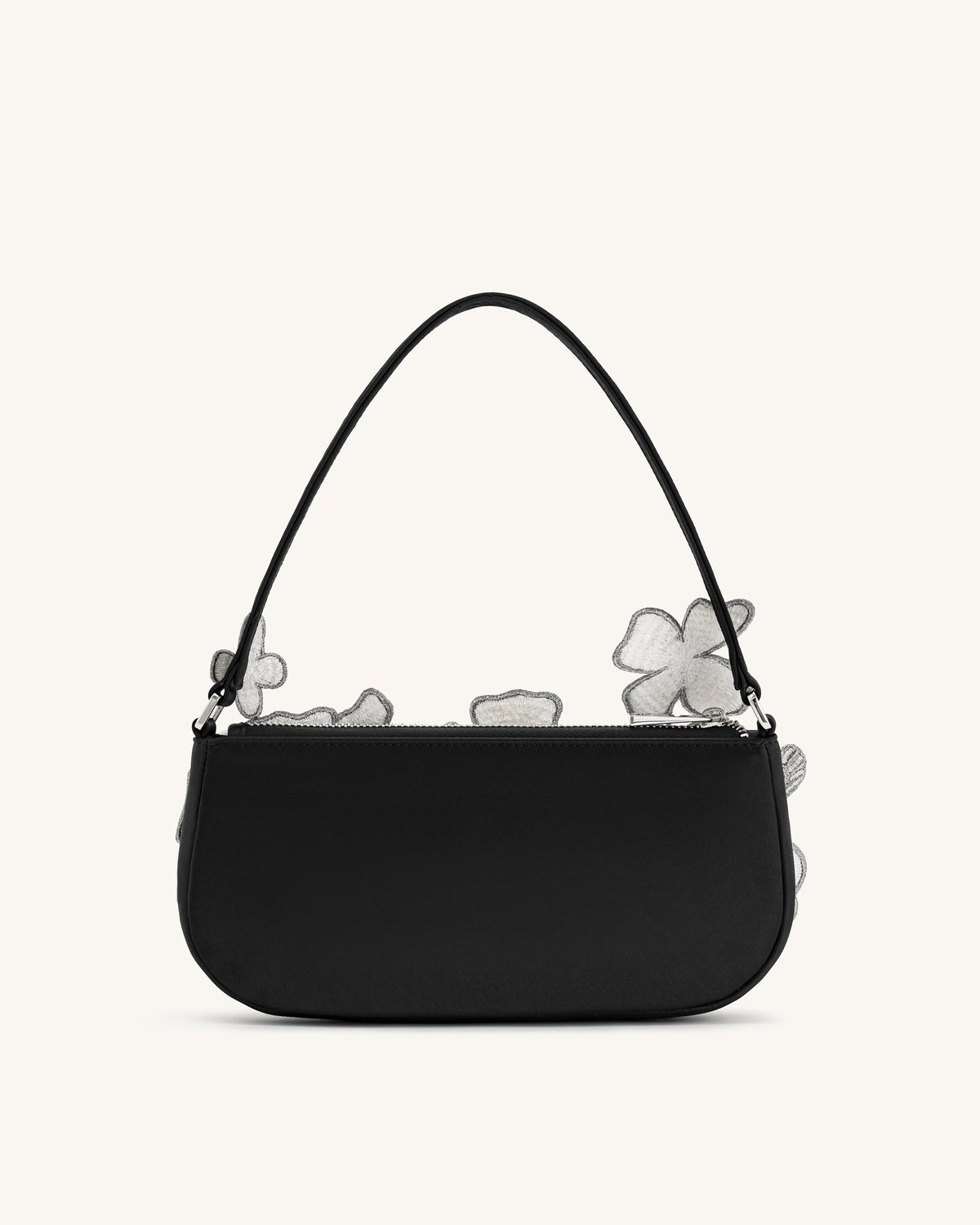 Leona Bead Embellished Shoulder Bag - Black | JW PEI