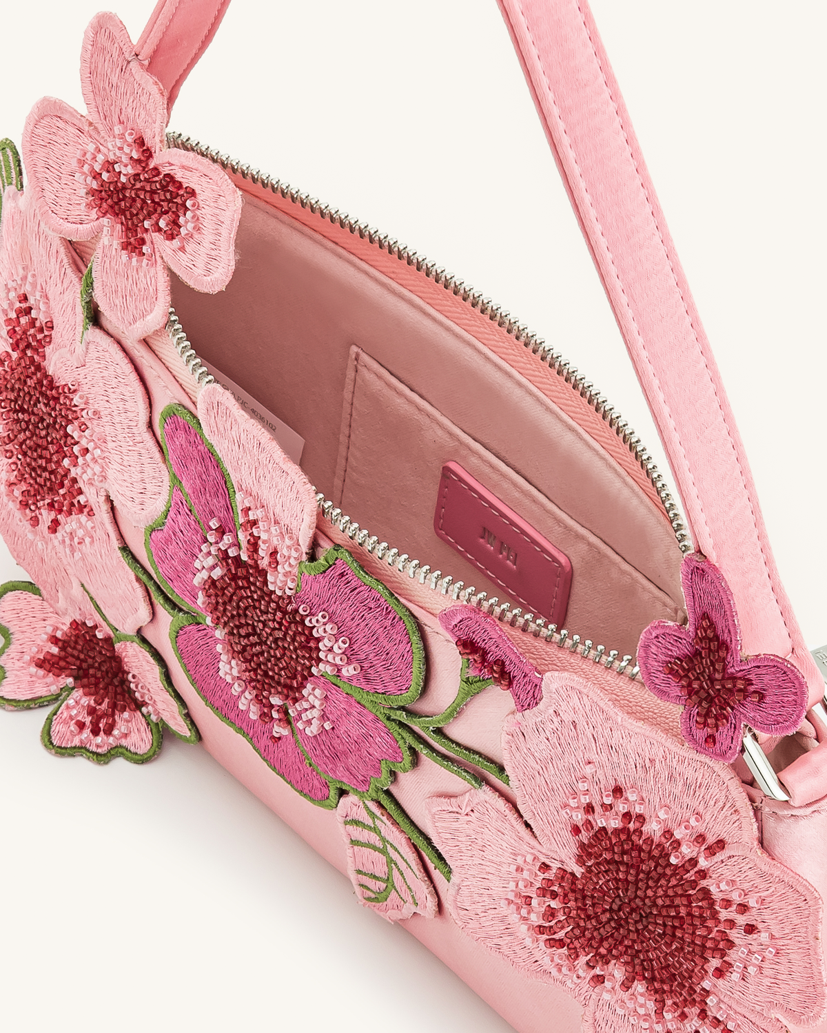 Leona Bead Embellished Shoulder Bag - Pink | JW PEI