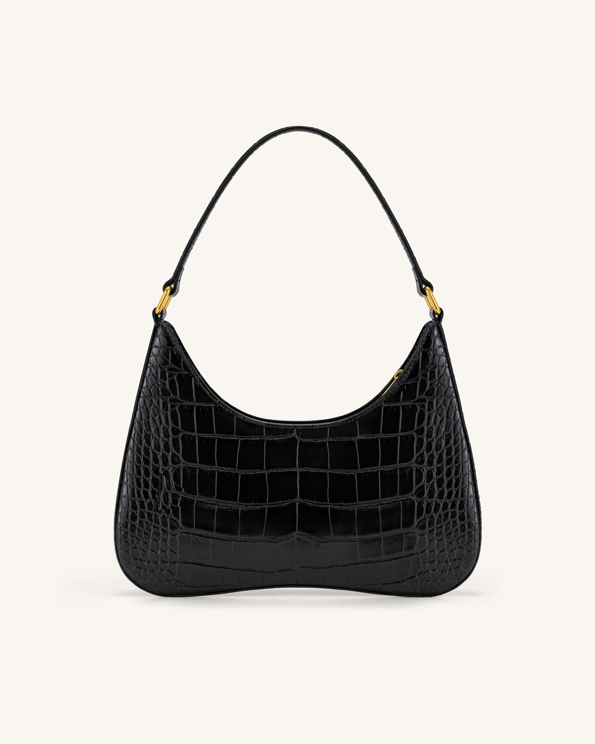 Ruby Shoulder Bag - Black Croc | JW PEI