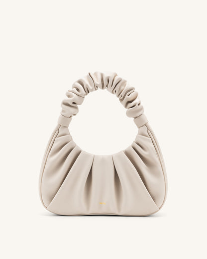 Gabbi Ruched Hobo Handbag - Ivory | JW PEI