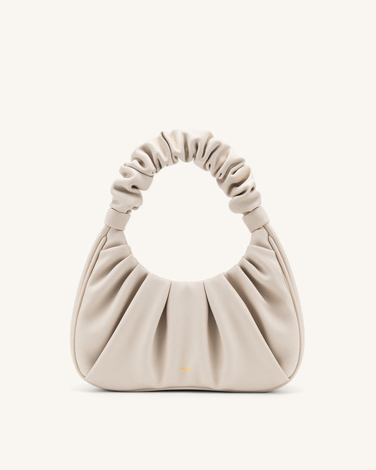 Gabbi Ruched Hobo Handbag - Ivory | JW PEI