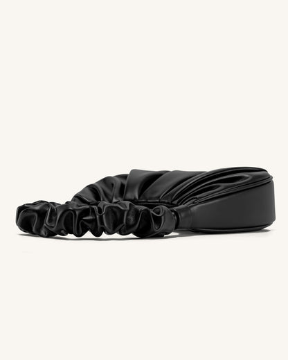 Gabbi Ruched Hobo Handbag - Black | JW PEI