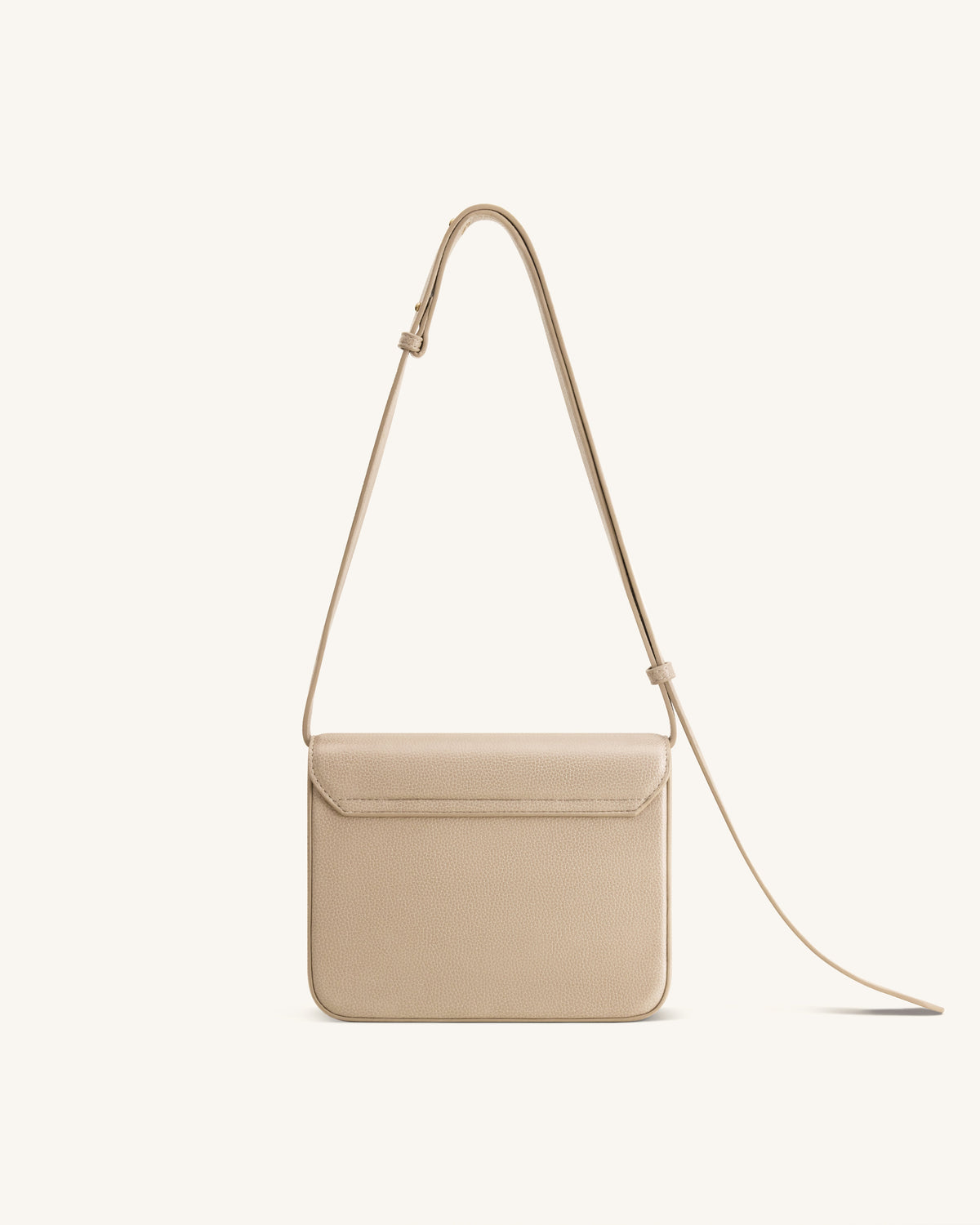 Evania Lock Pebbled Shoulder Bag - Khaki | JW PEI