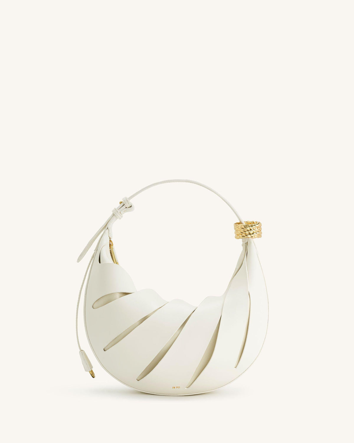 Jana Hollow Out Shoulder Bag - White | JW PEI