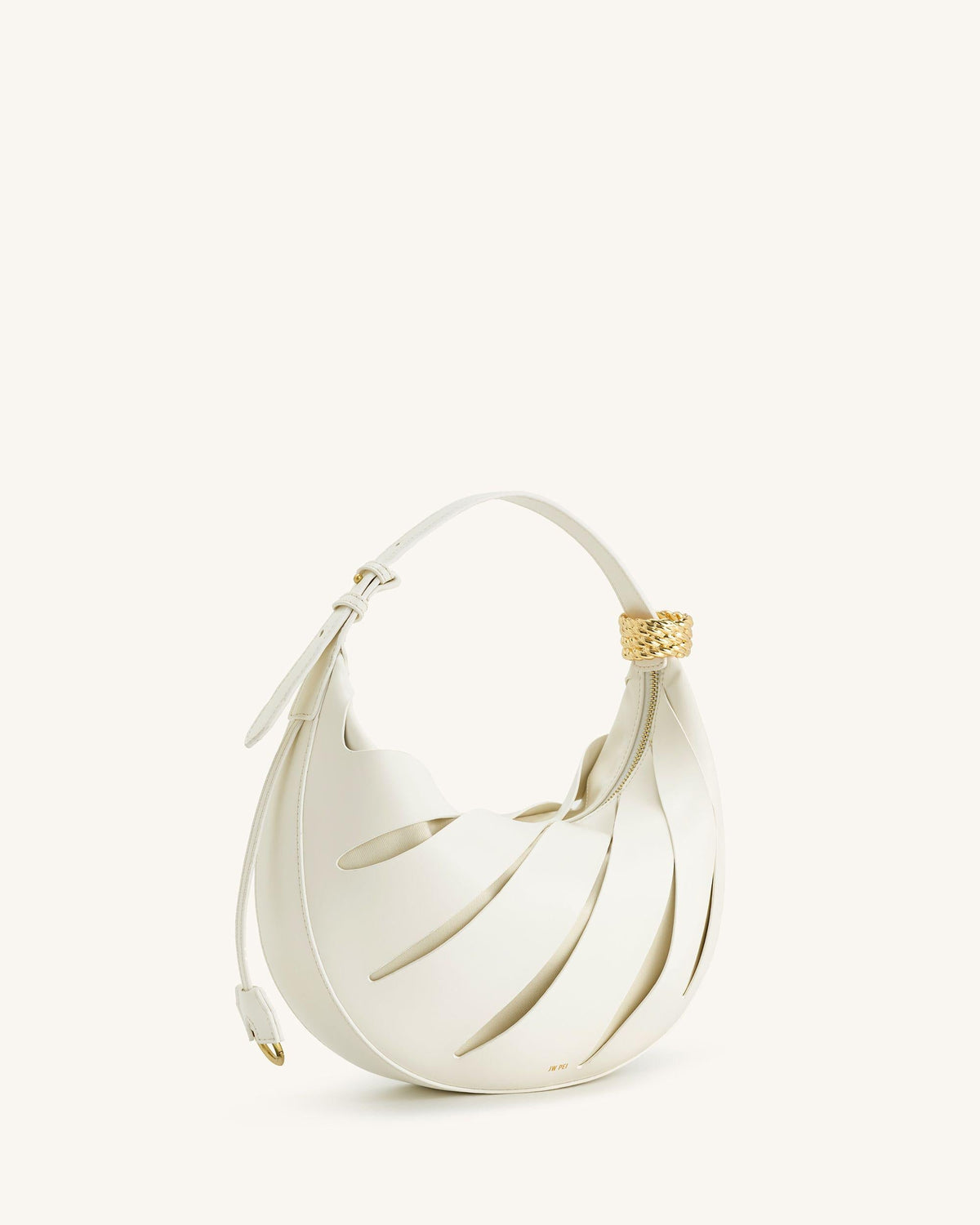 Jana Hollow Out Shoulder Bag - White | JW PEI
