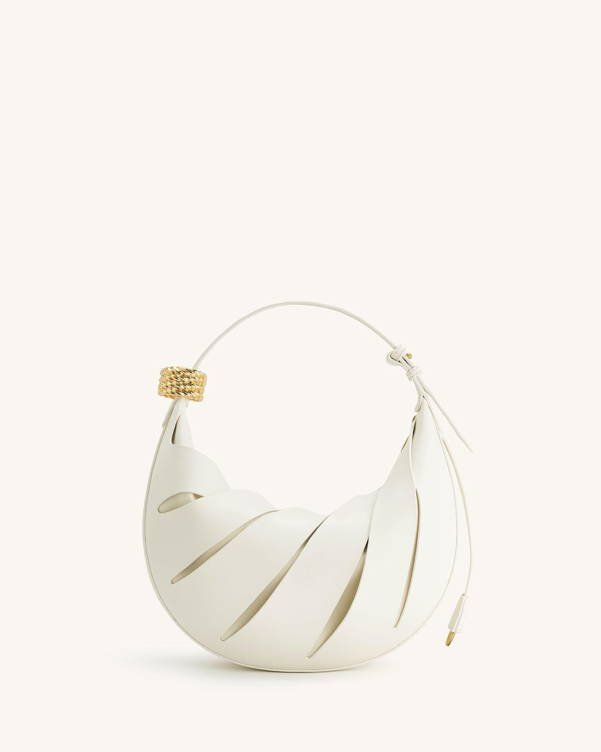 Jana Hollow Out Shoulder Bag - White | JW PEI