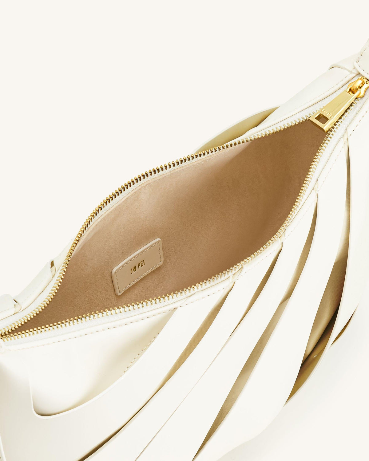 Jana Hollow Out Shoulder Bag - White | JW PEI
