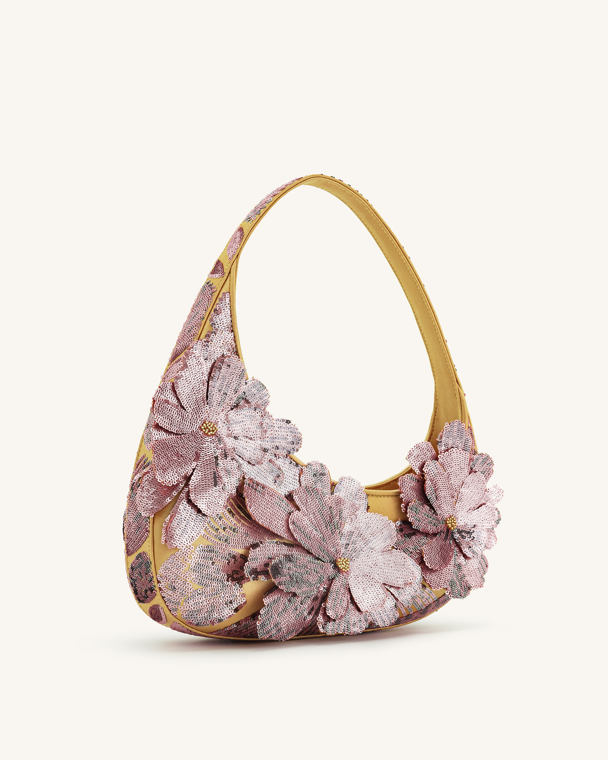 Harlee Sequin Shoulder Bag - Pink | JW PEI