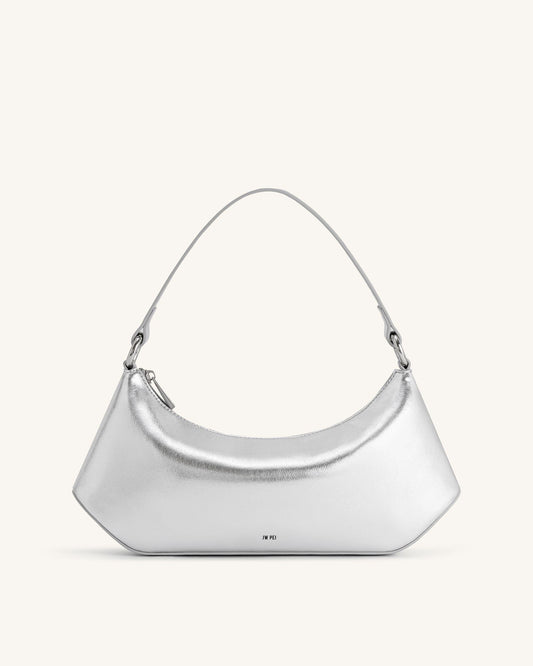 Lily Shoulder Bag - Silver | JW PEI