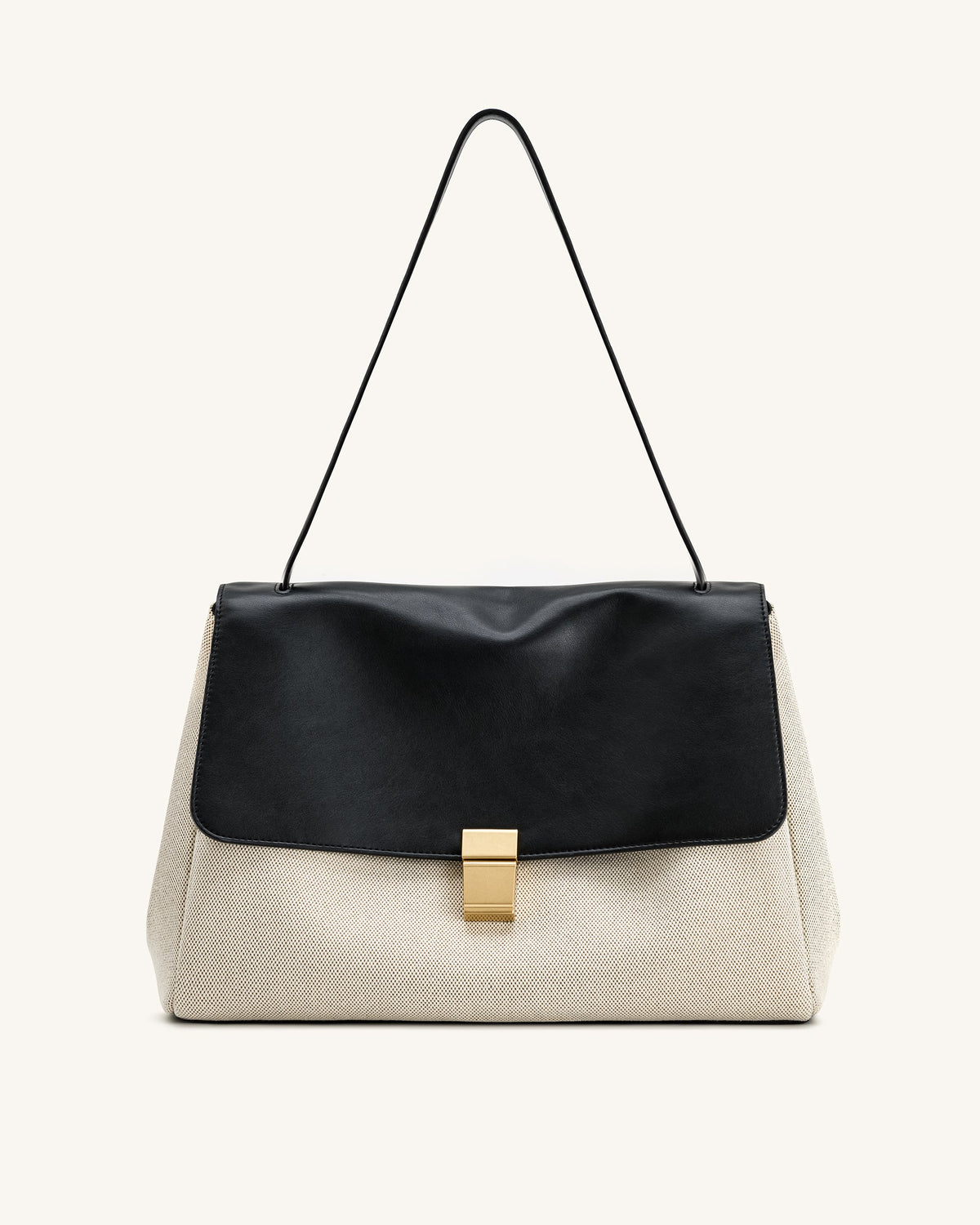Hilary Shoulder Bag - Black Canvas | JW PEI